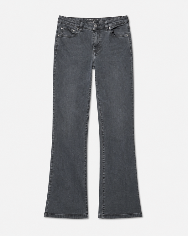 Vintage Bootcut Jeans Grau – Grösse M