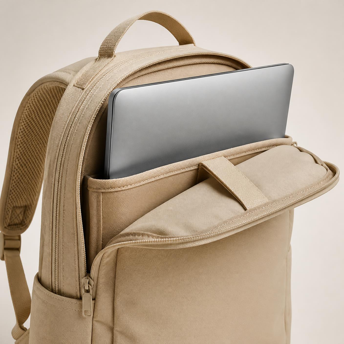 Suspended laptop sleeve, up to 17 inches